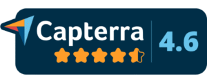 Capterra Badge 4.6 out of 5 stars